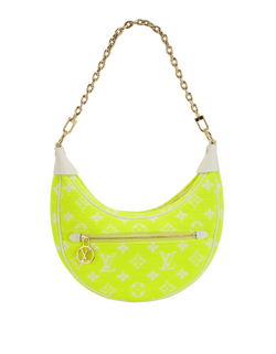 LV Match Loop Bag, Fabric/Leather, Yellow/White, NFC, S/DB, 3*